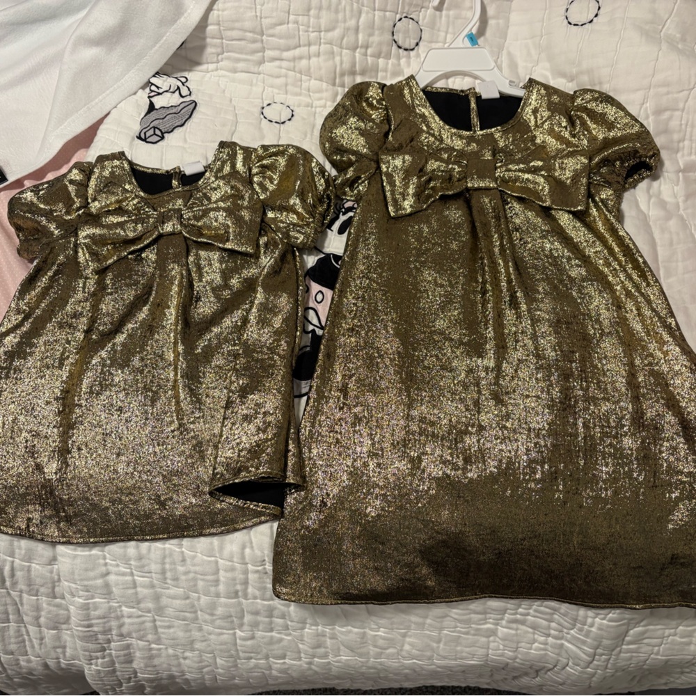 GAP Gold Metallic Dress